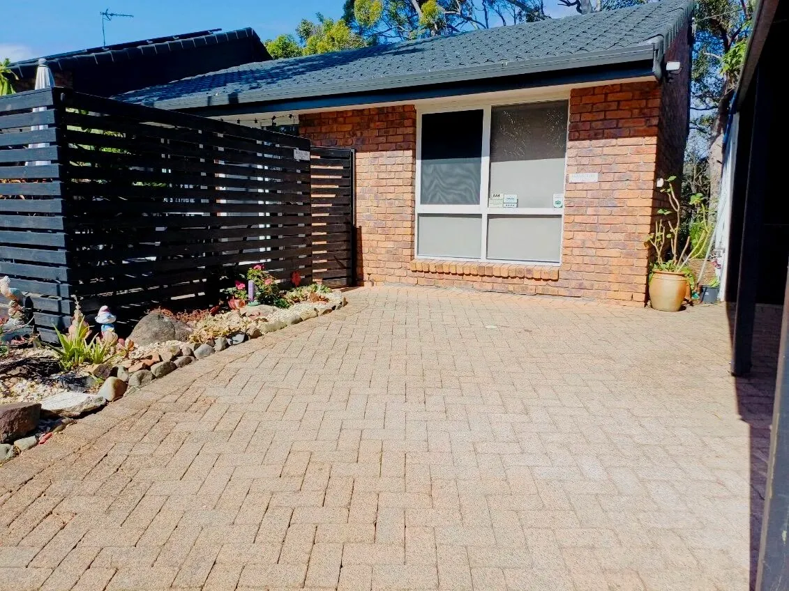 Villa entrance and private frontage